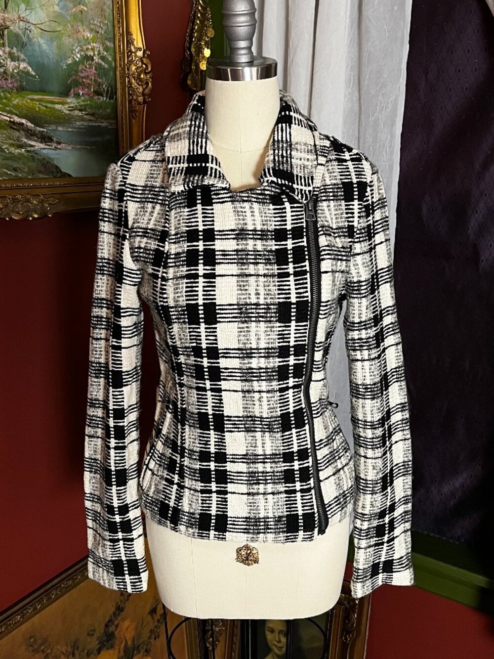 B&W Cotton Woven Jacket